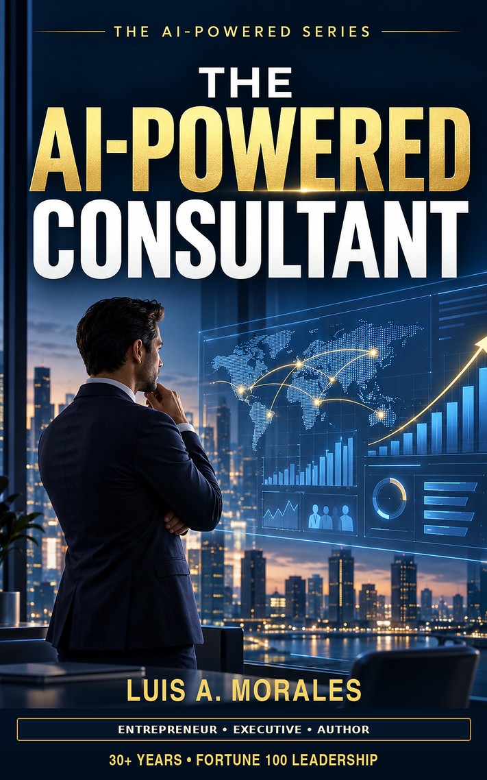 Portada de The AI-Powered Consultant, de Luis A. Morales